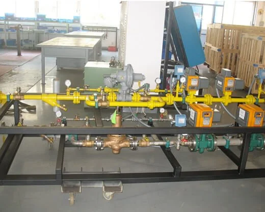 Fuel and air skids for optimized combustion equipment by Encon