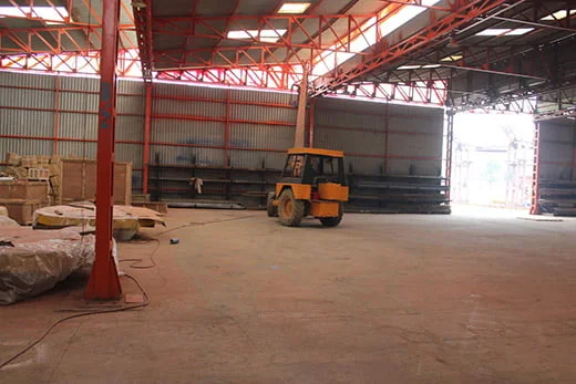 inside view of working area
