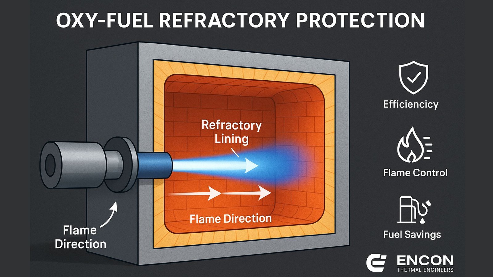 Oxy-Fuel Refractory Protection to Reduce Furnace Wear - Encon Thermal Engineers