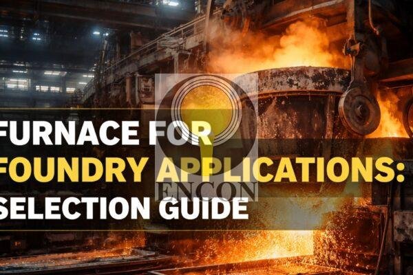 Furnace for foundry applications showing molten metal melting in an industrial foundry furnace