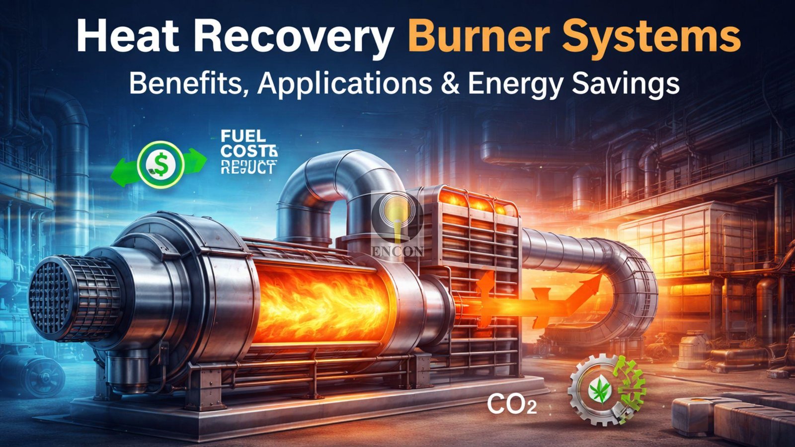 Heat recovery burner systems improving industrial energy efficiency through waste heat reuse