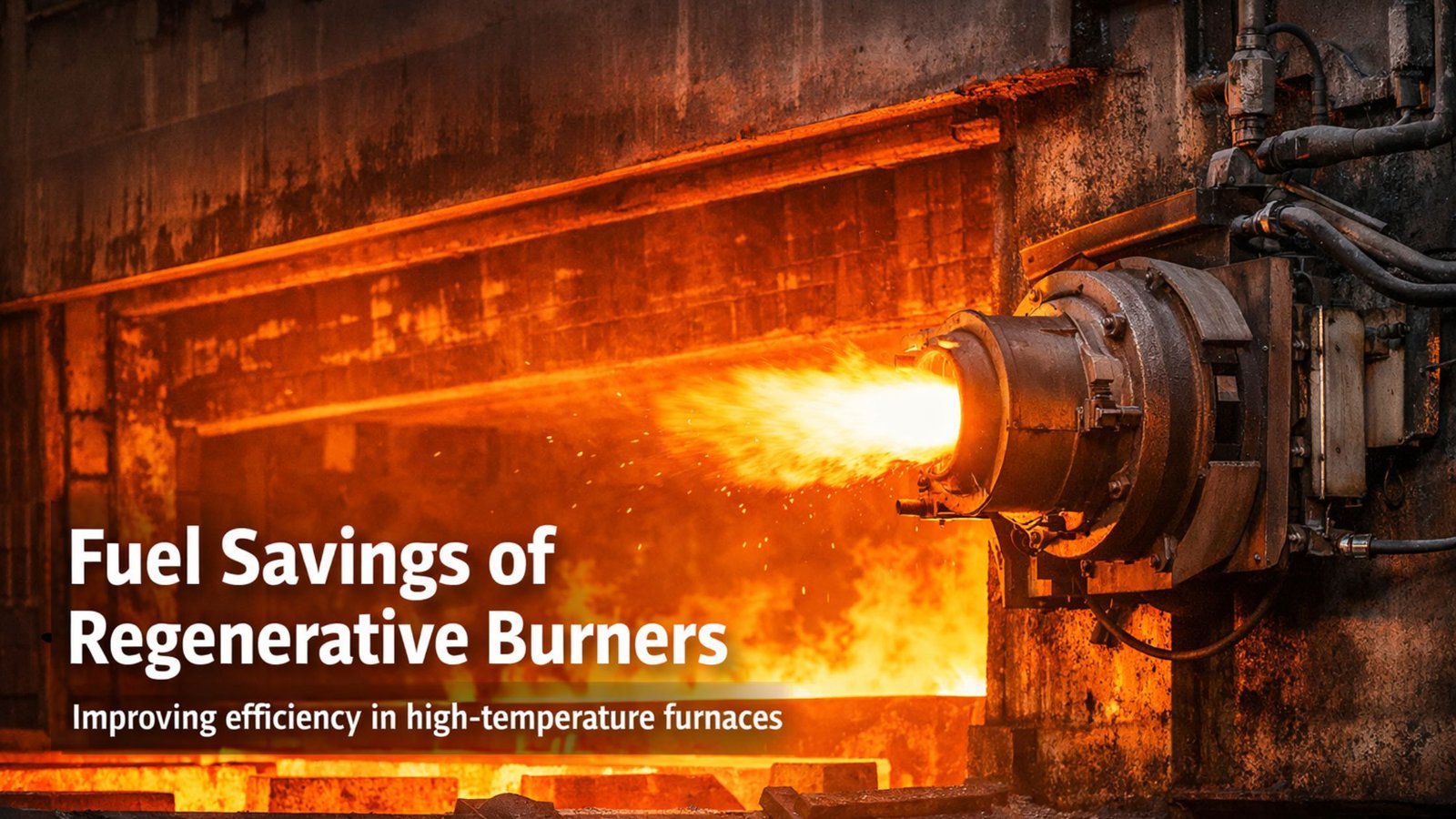 Fuel savings of regenerative burners in high-temperature industrial furnaces